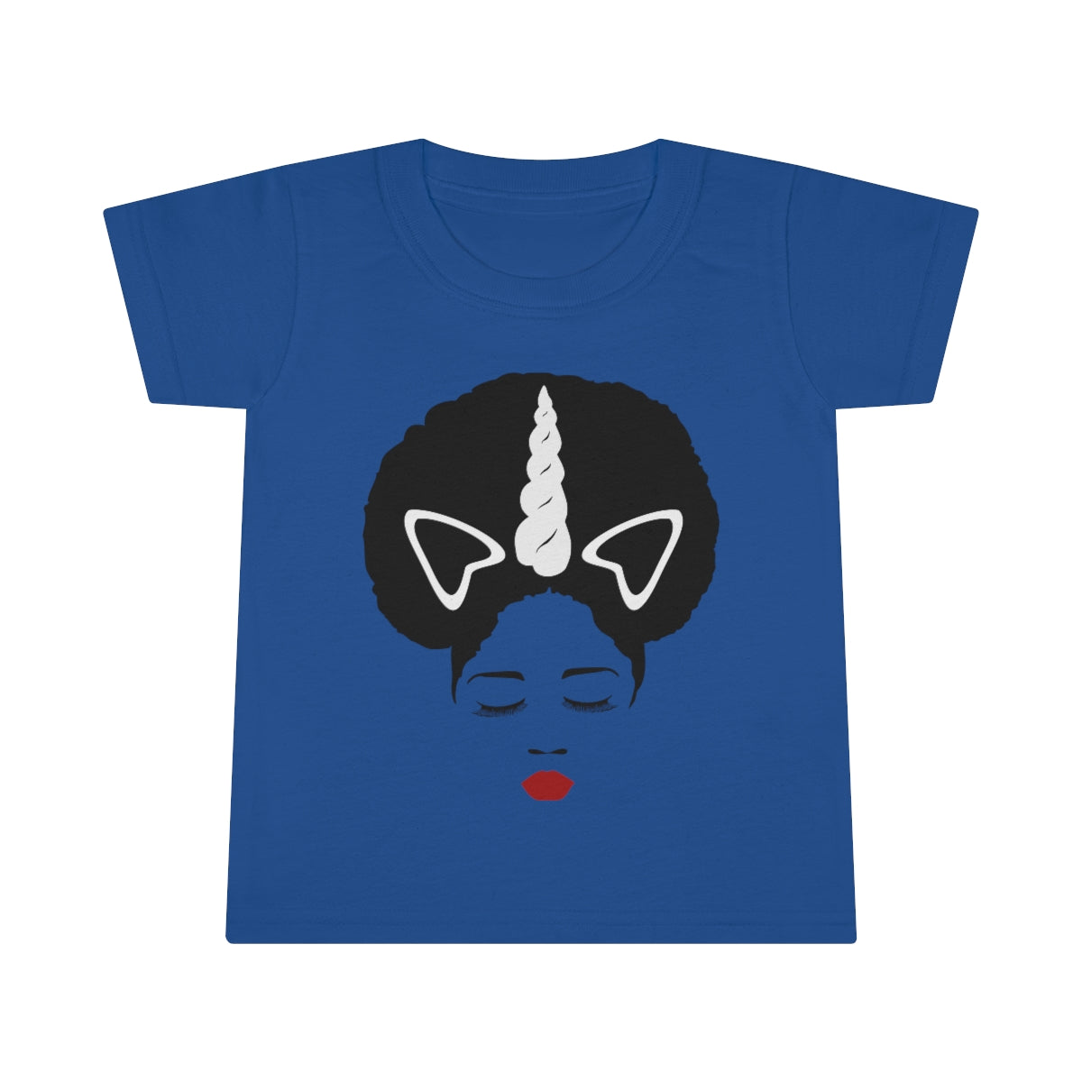 Girls Afro Unicorn Toddler T-shirt