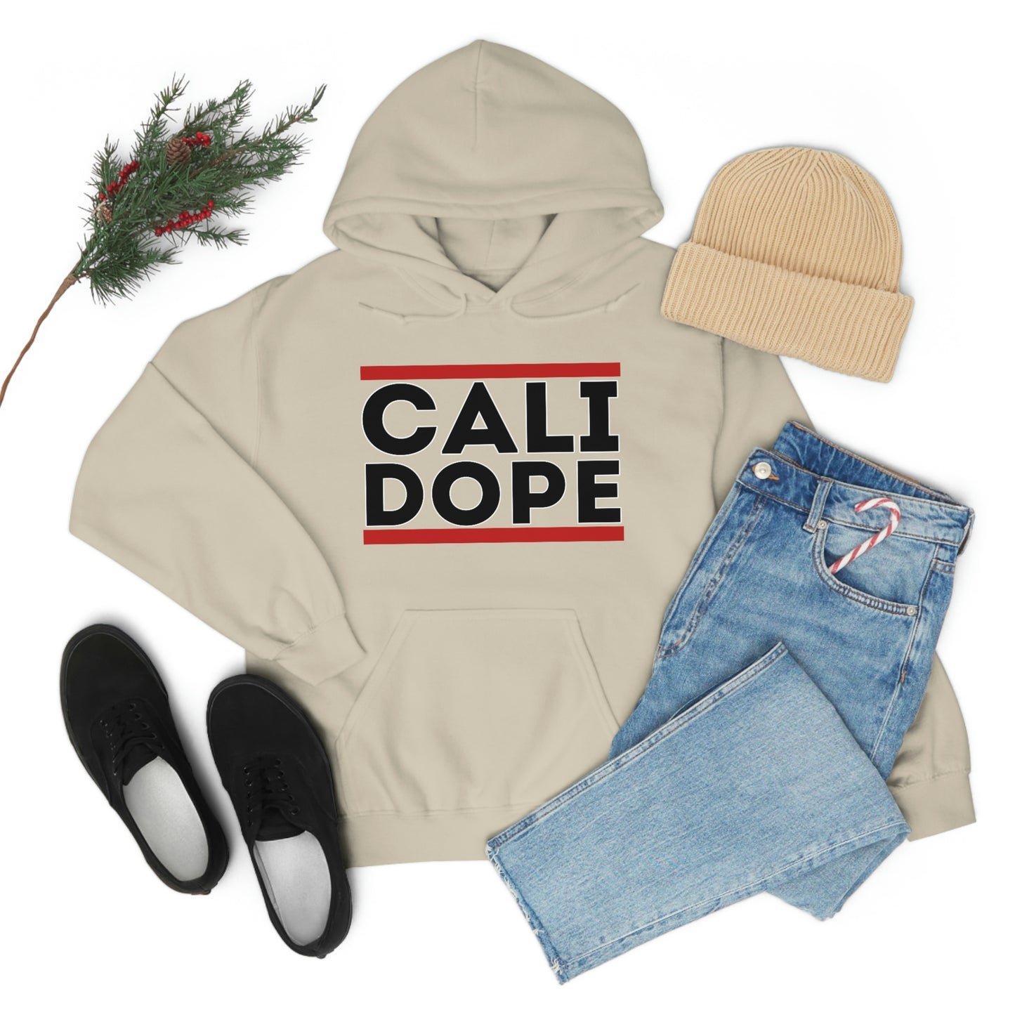 Cali Dope (Black Letters) Unisex Heavy Blend™ Hooded Sweatshirt