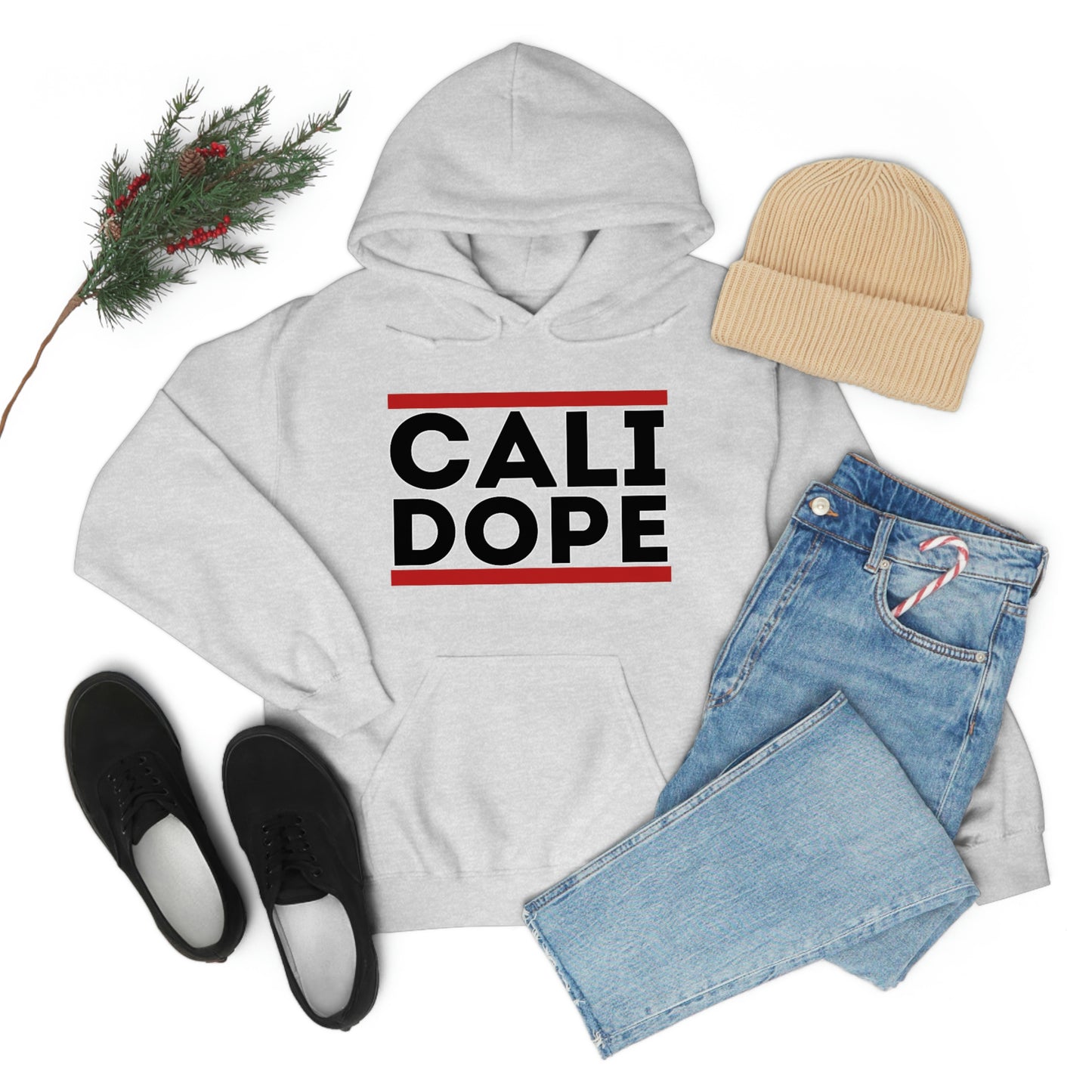 Cali Dope (Black Letters) Unisex Heavy Blend™ Hooded Sweatshirt