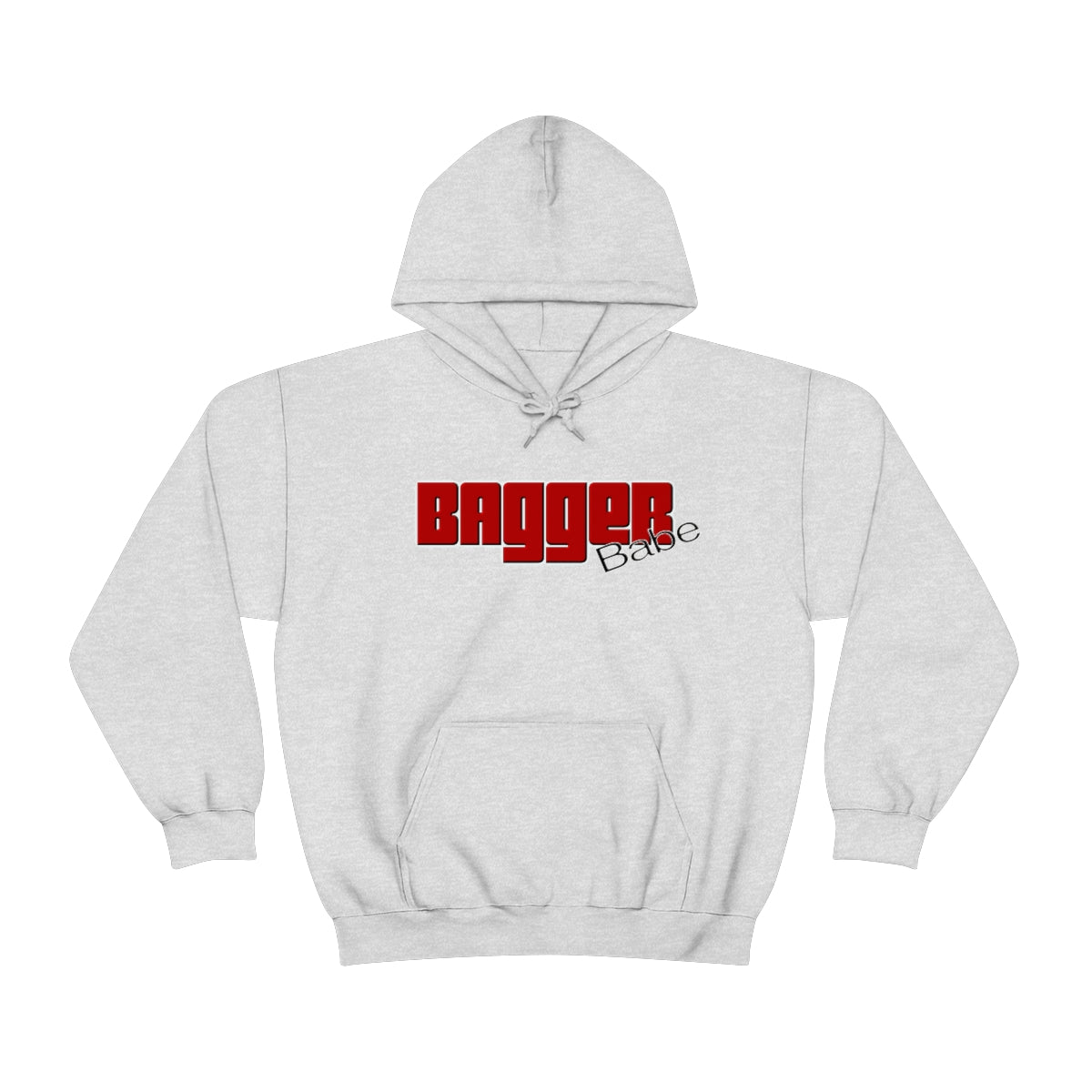 Bagger Babe (Red Letters) Unisex Heavy Blend™ Hooded Sweatshirt
