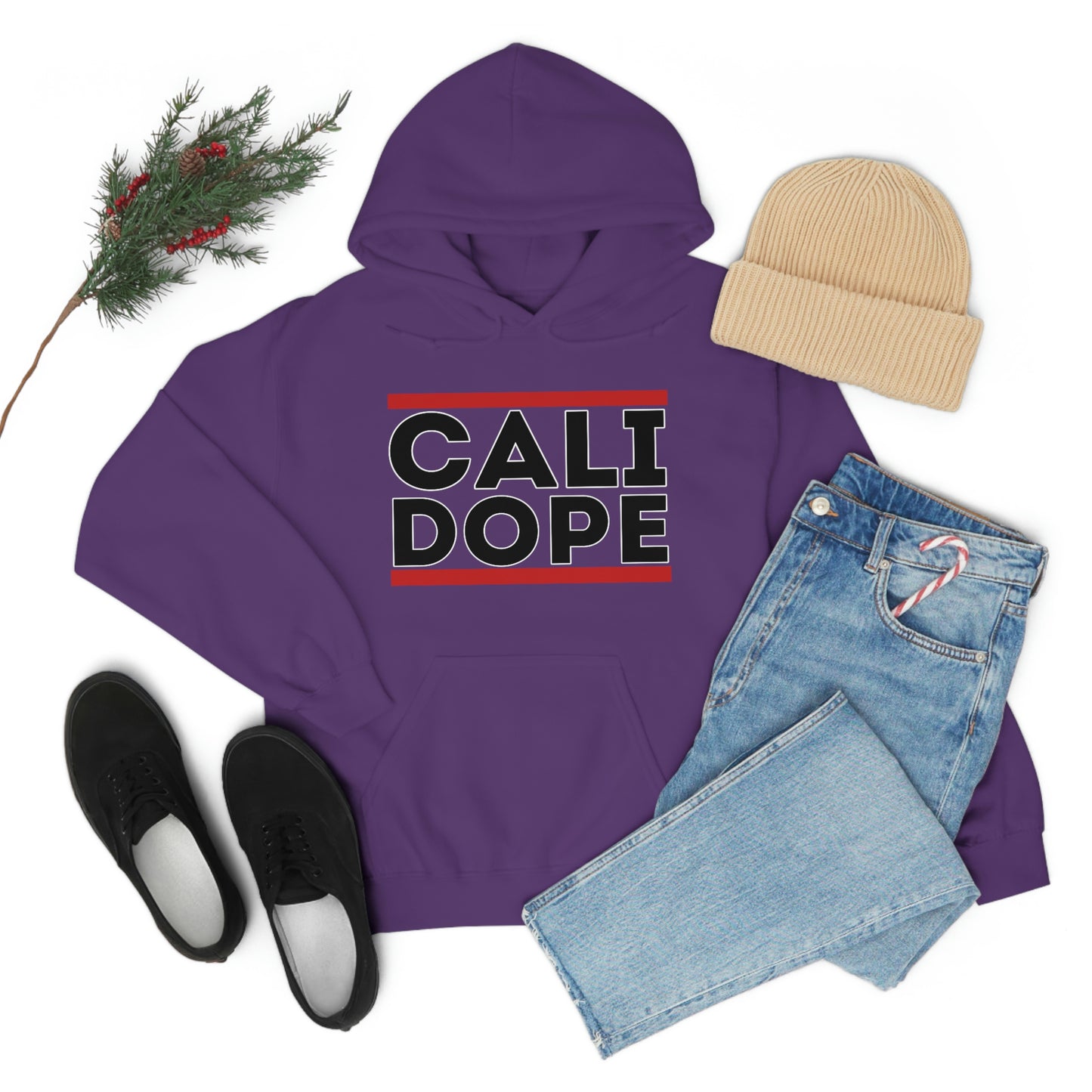 Cali Dope (Black Letters) Unisex Heavy Blend™ Hooded Sweatshirt