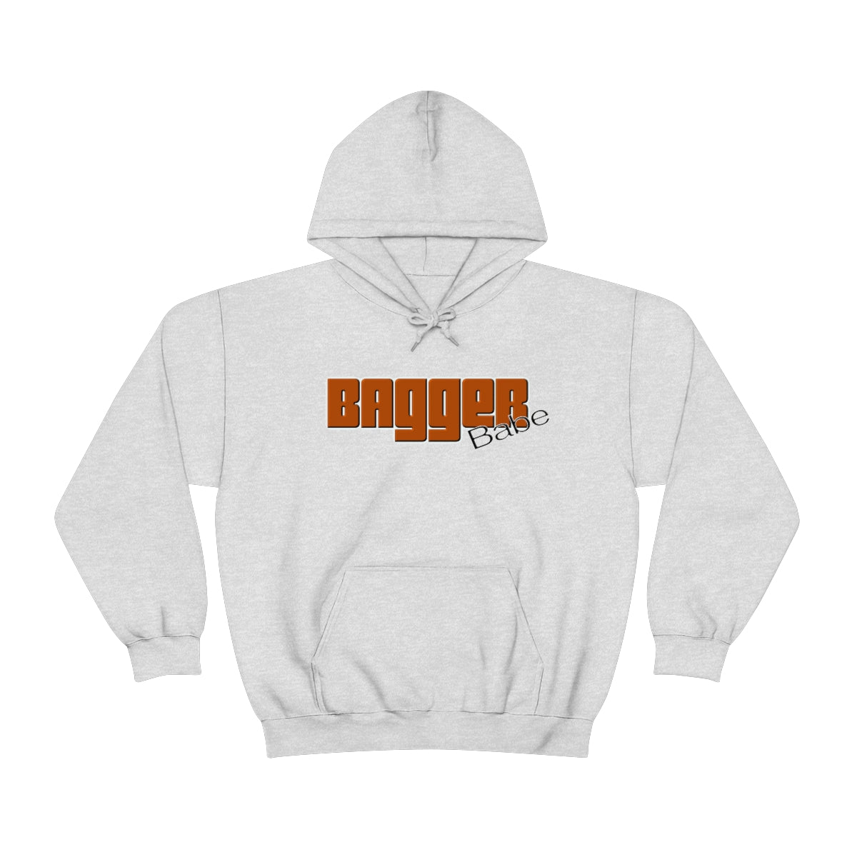 Bagger Babe ( Orange Letter ) Unisex Heavy Blend™ Hooded Sweatshirt