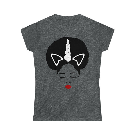 Afro Unicorn Women's Softstyle Tee