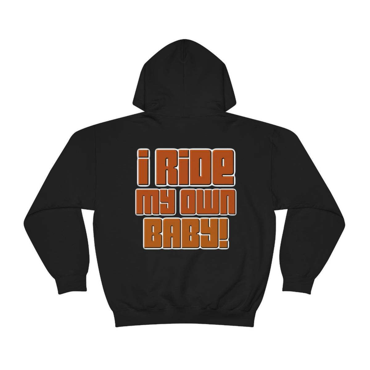 Bagger Babe ( Orange Letter ) Unisex Heavy Blend™ Hooded Sweatshirt