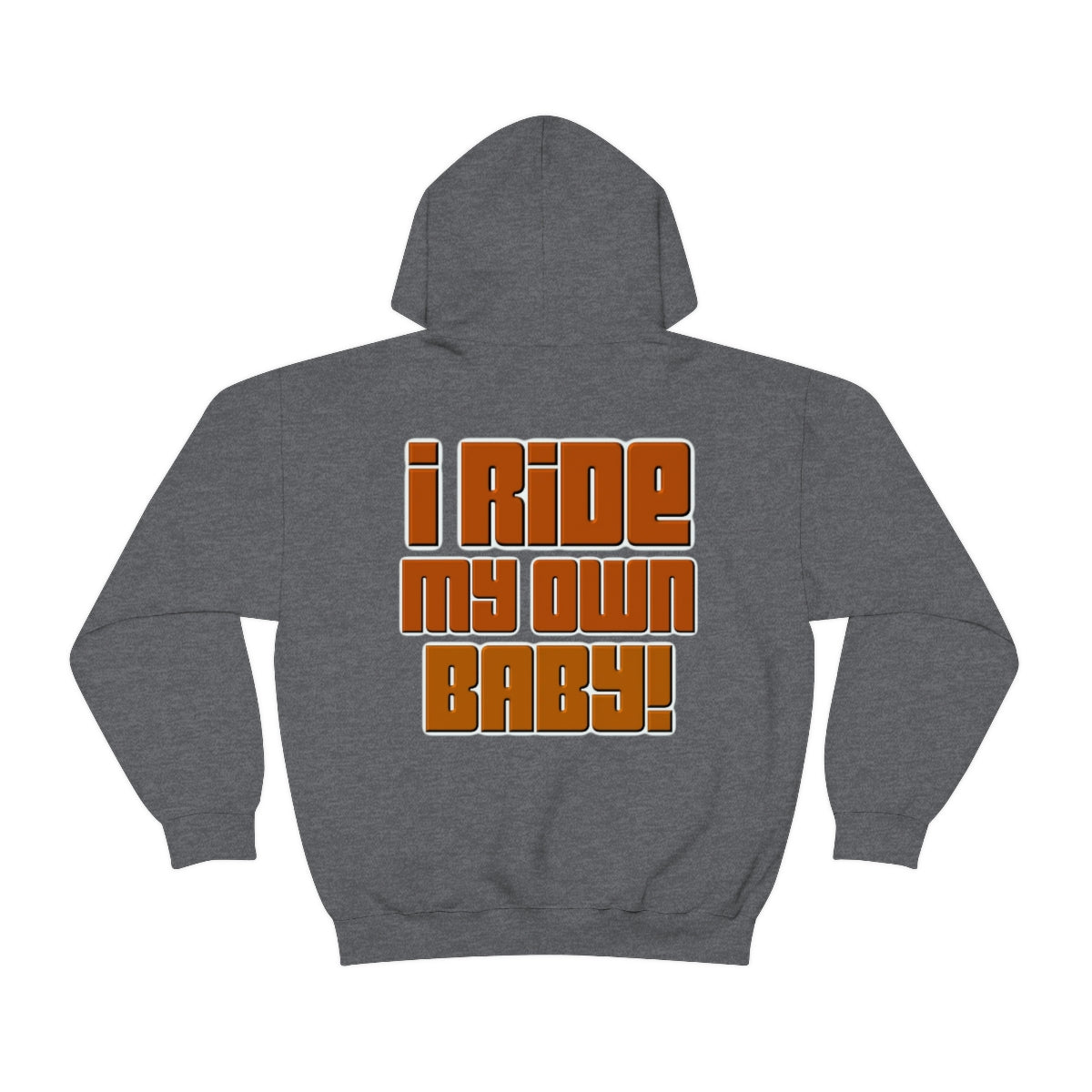 Bagger Babe ( Orange Letter ) Unisex Heavy Blend™ Hooded Sweatshirt
