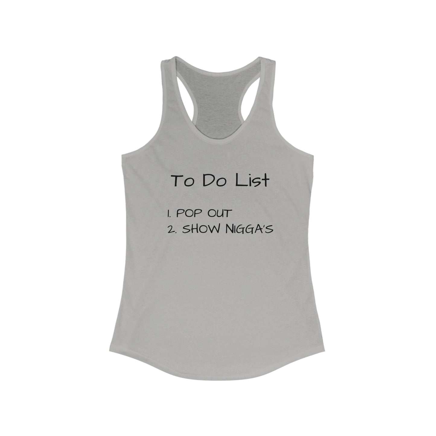 To Do List V2 Women's Ideal Racerback Tank