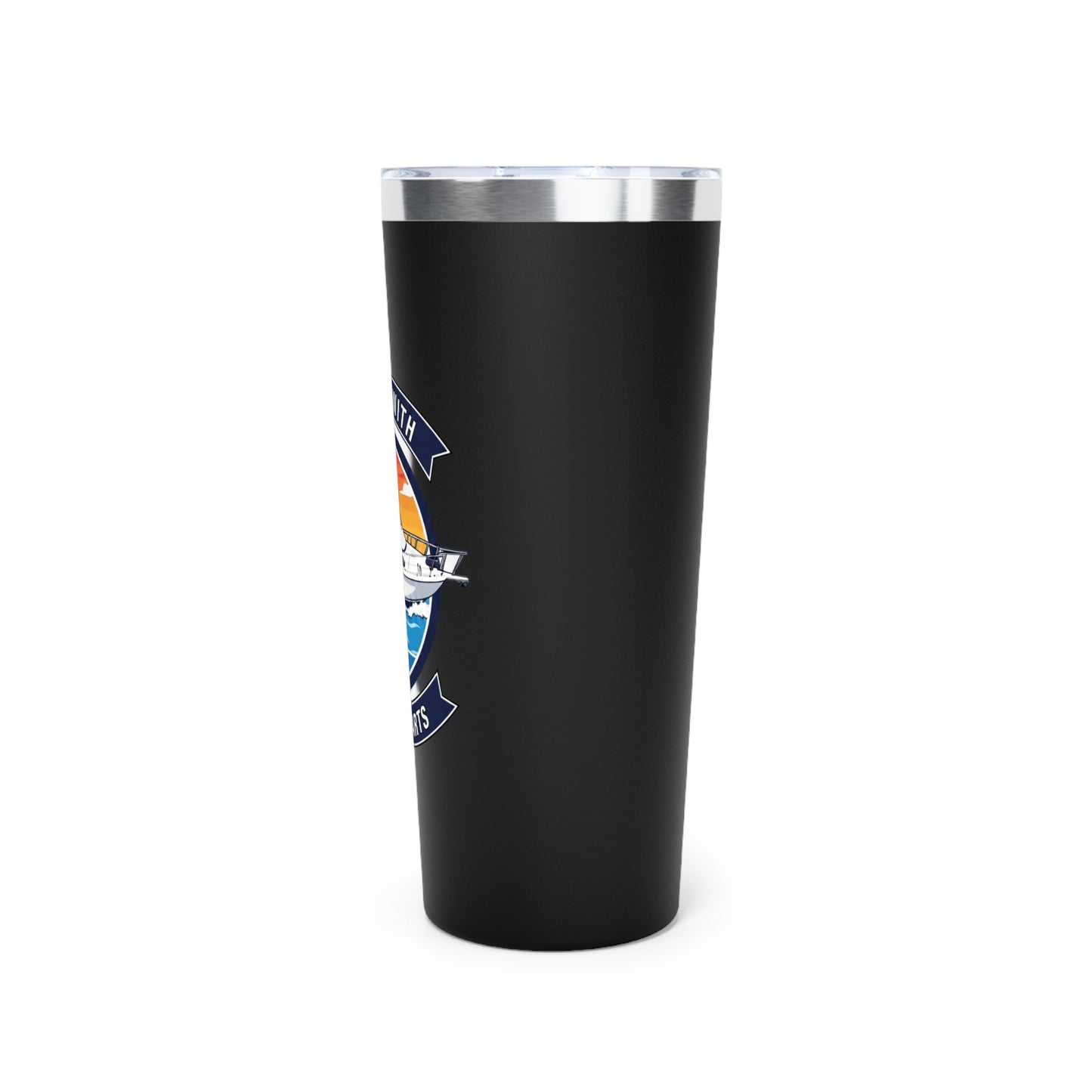 Boating With The Stewarts 22oz Insulated Tumbler — Personalized Boat Lover Travel Mug
