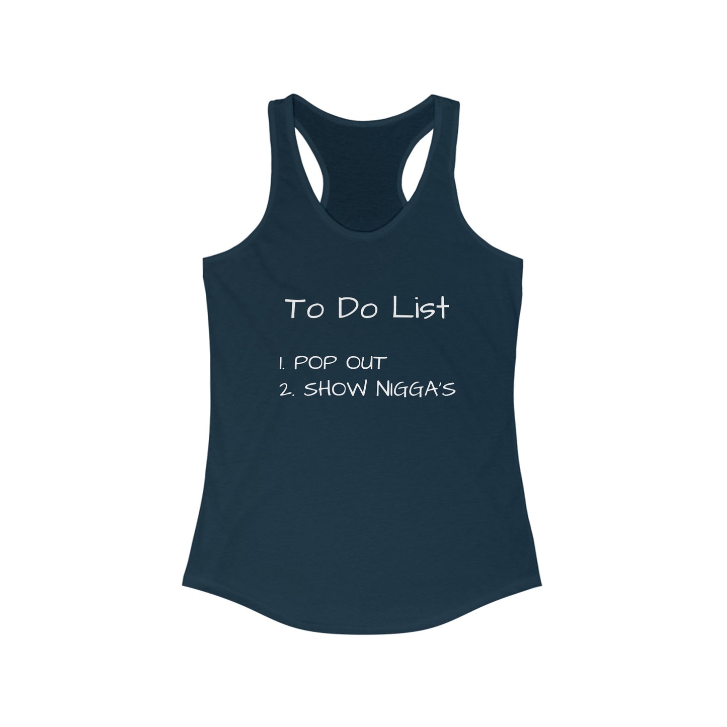 To Do List V2 Women's Ideal Racerback Tank