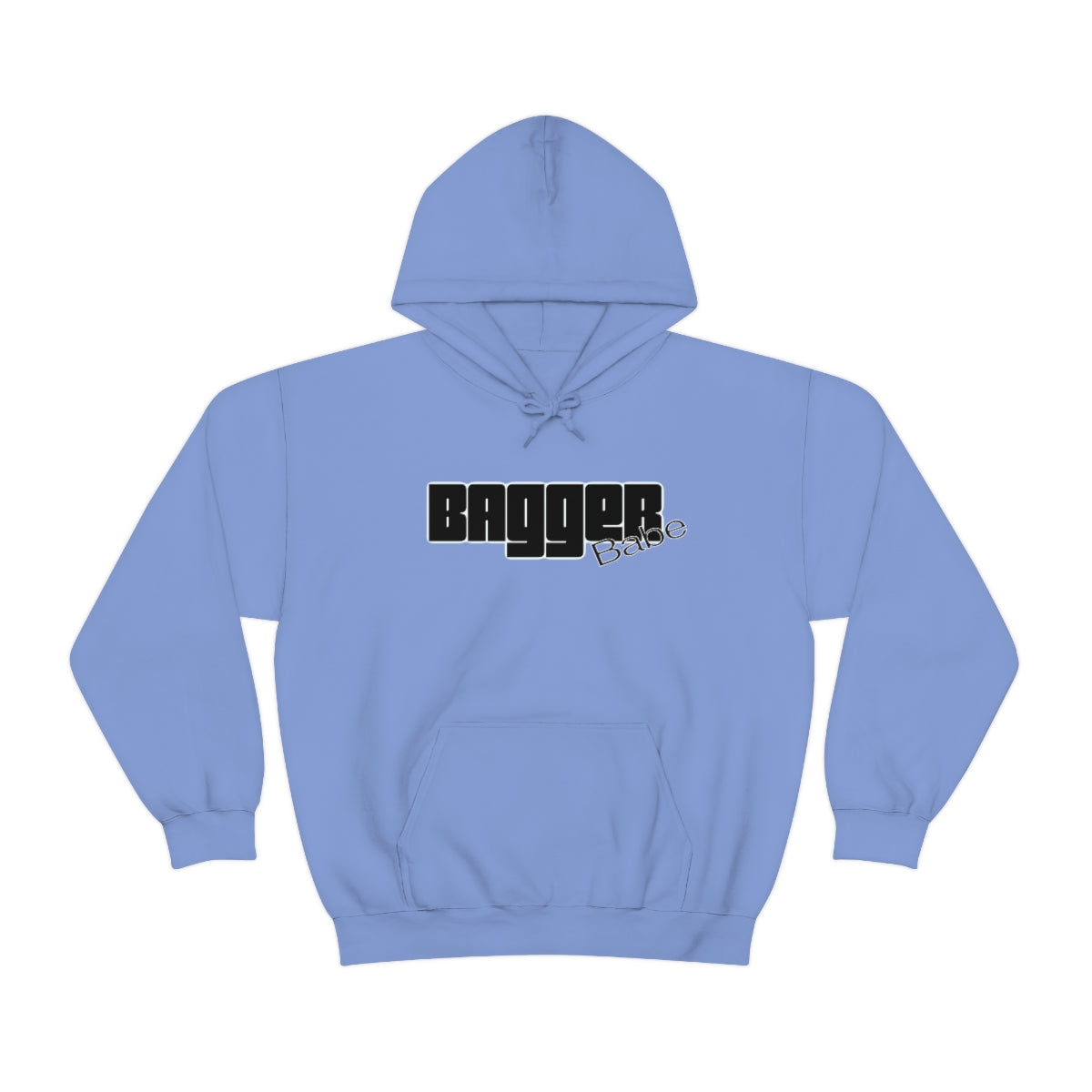 Bagger Babe (Black Letters) Unisex Heavy Blend™ Hooded Sweatshirt