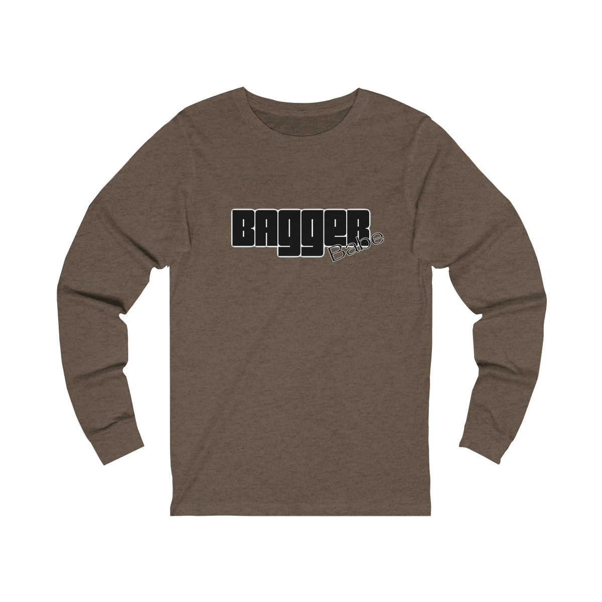 Bagger Babe (Black Letters) Unisex Jersey Long Sleeve Tee