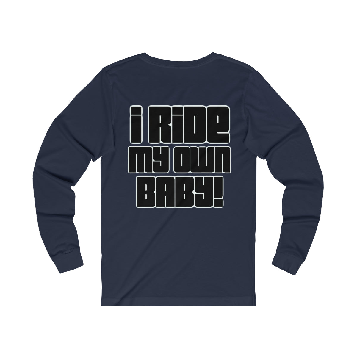 Bagger Babe (Black Letters) Unisex Jersey Long Sleeve Tee