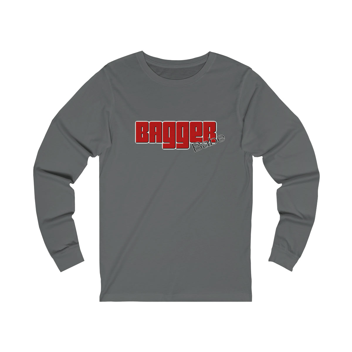 Bagger Babe (Red Letters) Unisex Jersey Long Sleeve Tee