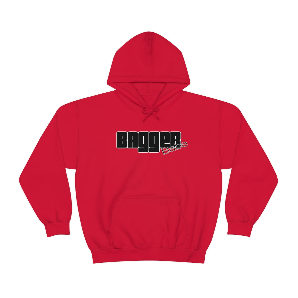 Bagger Babe (Black Letters) Unisex Heavy Blend™ Hooded Sweatshirt