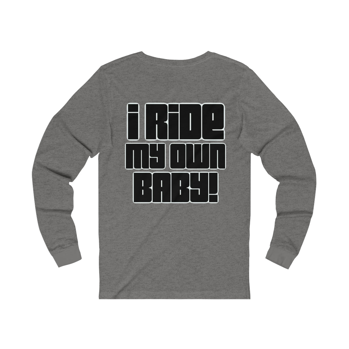 Bagger Babe (Black Letters) Unisex Jersey Long Sleeve Tee