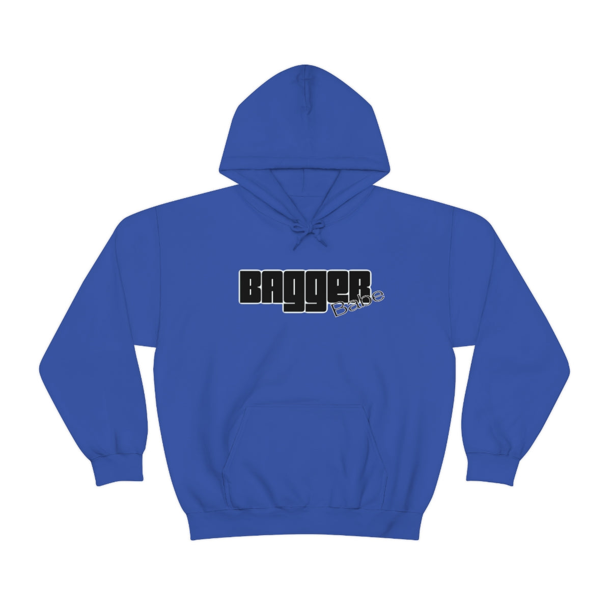 Bagger Babe (Black Letters) Unisex Heavy Blend™ Hooded Sweatshirt