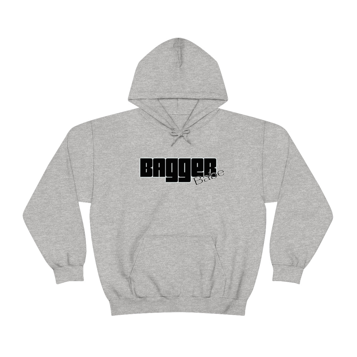 Bagger Babe (Black Letters) Unisex Heavy Blend™ Hooded Sweatshirt