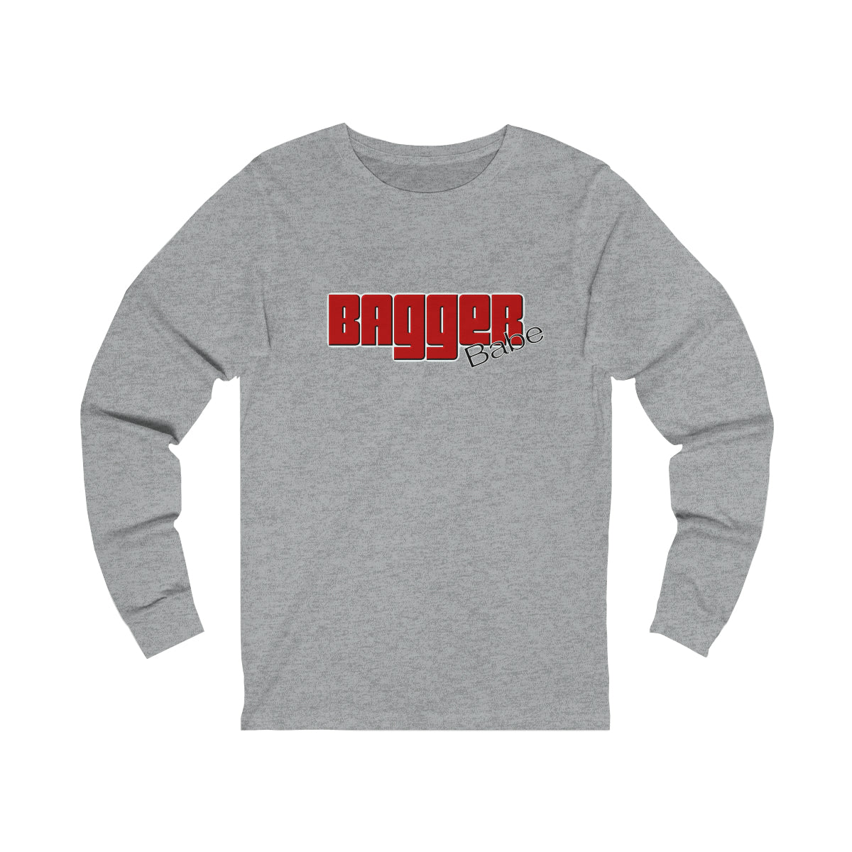 Bagger Babe (Red Letters) Unisex Jersey Long Sleeve Tee