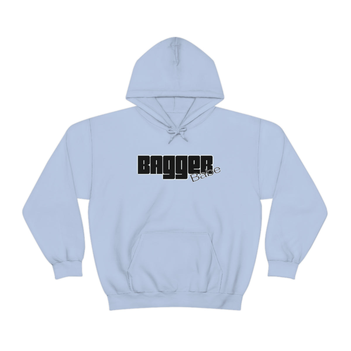 Bagger Babe (Black Letters) Unisex Heavy Blend™ Hooded Sweatshirt