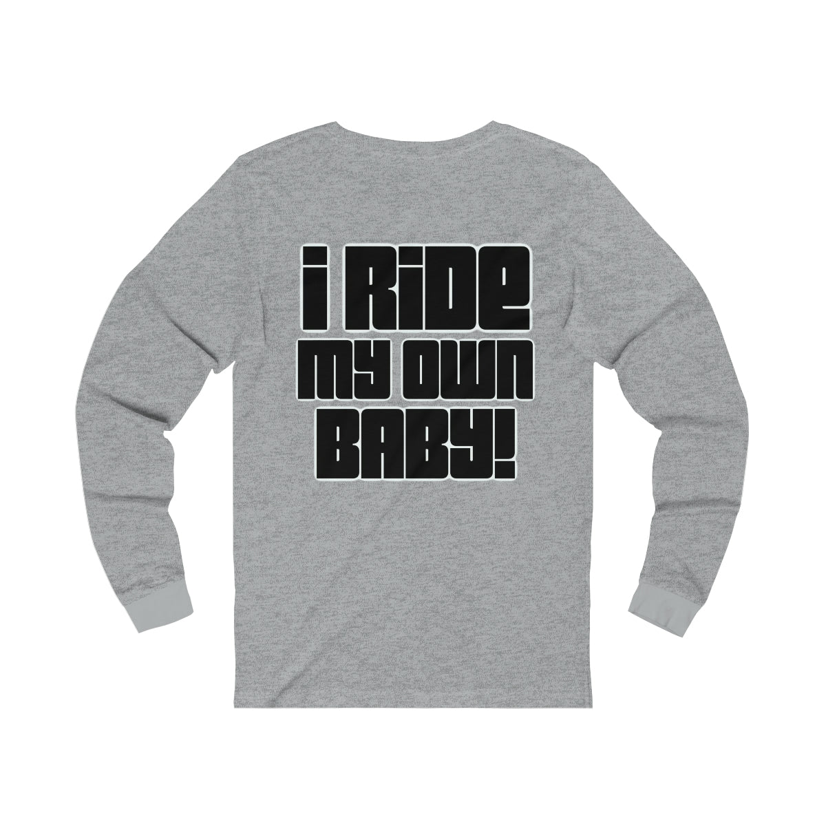 Bagger Babe (Black Letters) Unisex Jersey Long Sleeve Tee