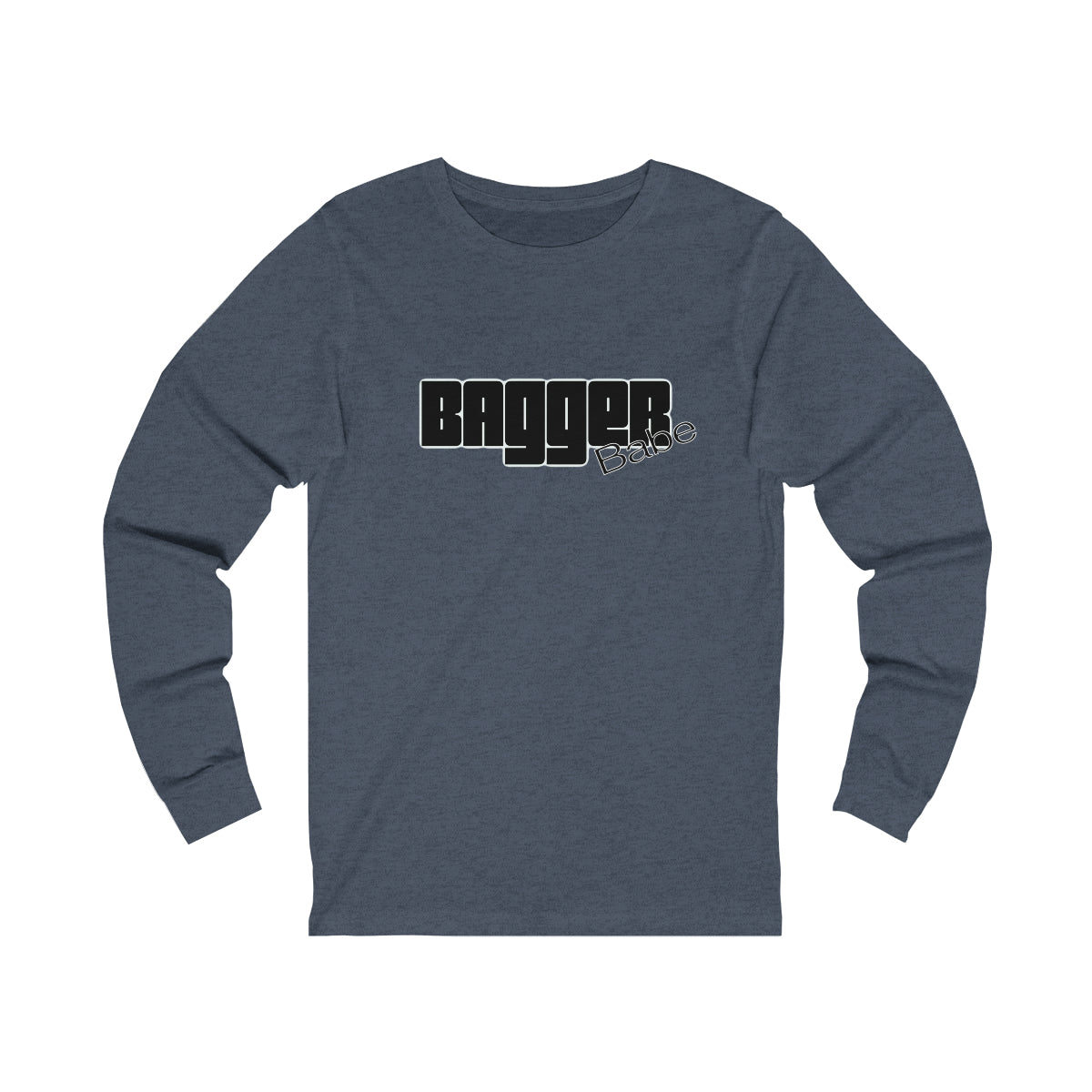 Bagger Babe (Black Letters) Unisex Jersey Long Sleeve Tee