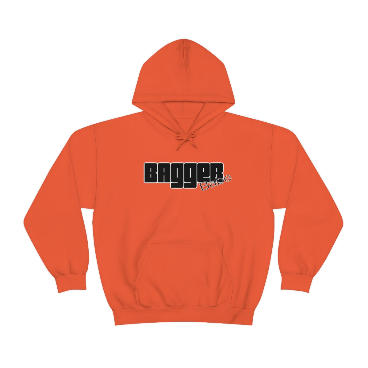 Bagger Babe (Black Letters) Unisex Heavy Blend™ Hooded Sweatshirt