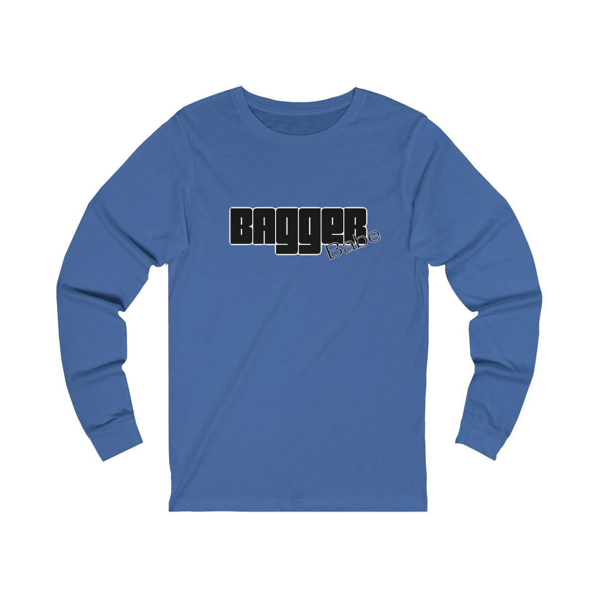 Bagger Babe (Black Letters) Unisex Jersey Long Sleeve Tee