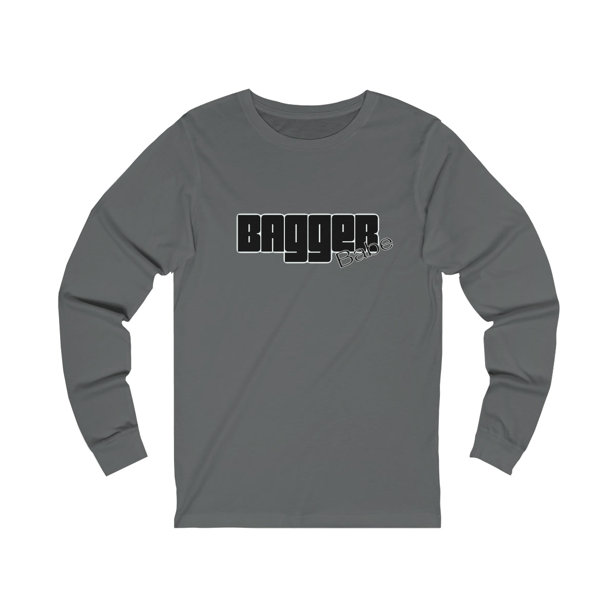 Bagger Babe (Black Letters) Unisex Jersey Long Sleeve Tee