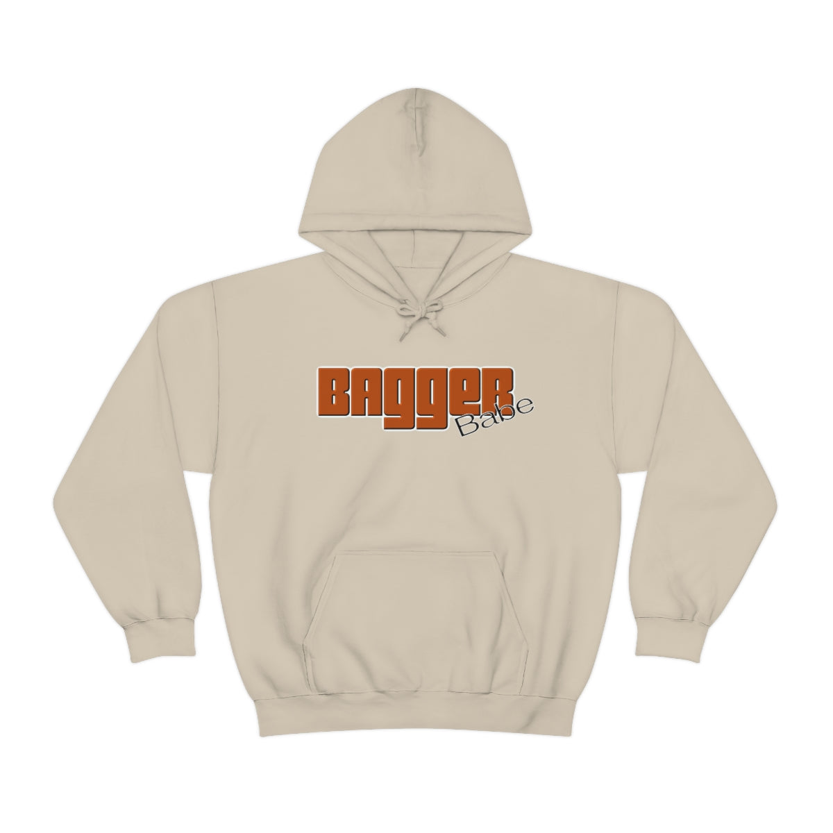 Bagger Babe ( Orange Letter ) Unisex Heavy Blend™ Hooded Sweatshirt