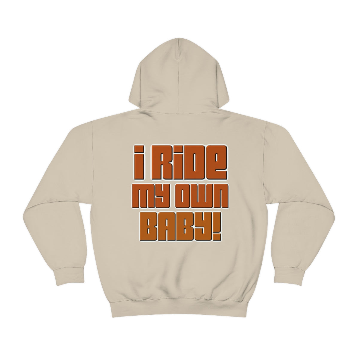 Bagger Babe ( Orange Letter ) Unisex Heavy Blend™ Hooded Sweatshirt
