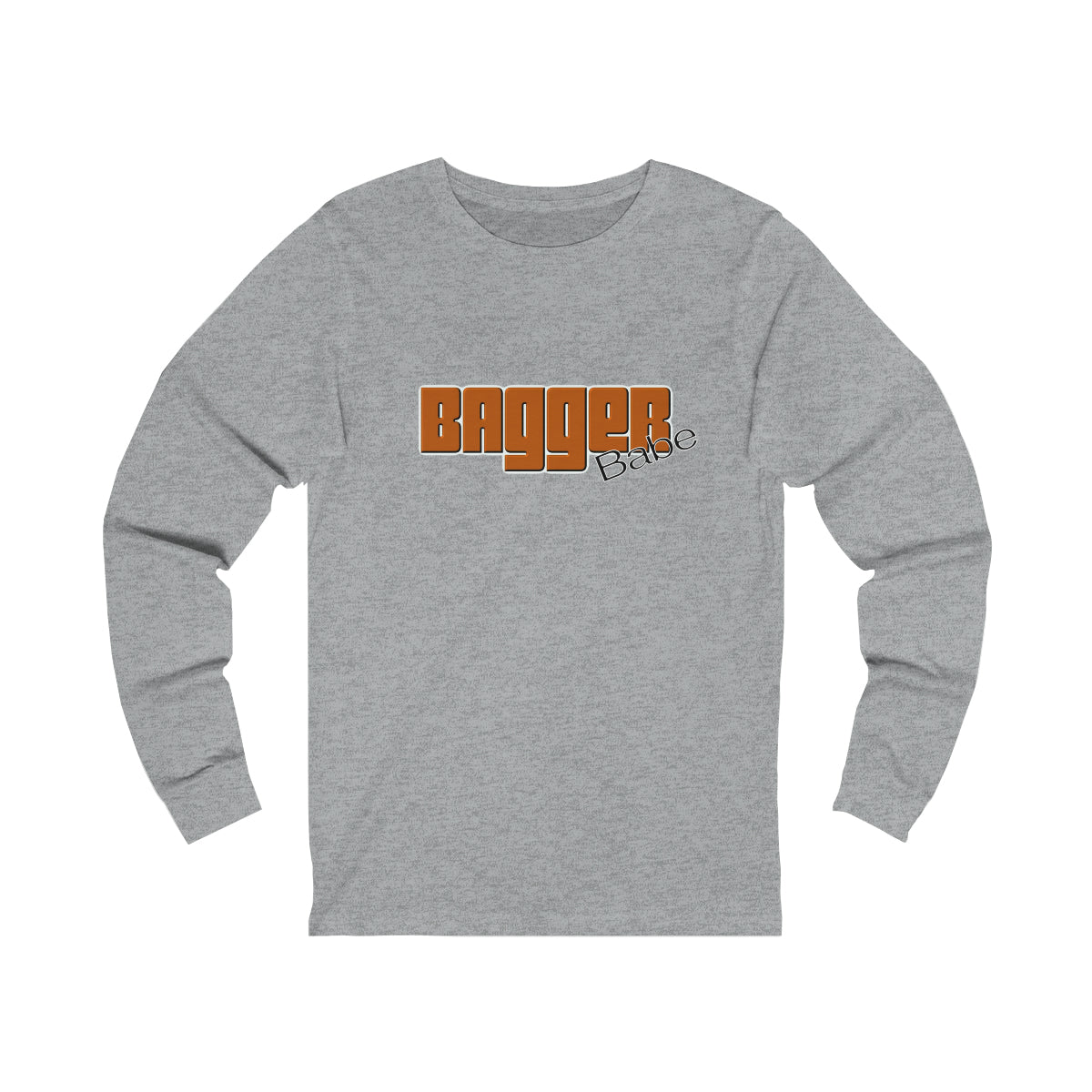 Bagger Babe (Orange Letters) Unisex Jersey Long Sleeve Tee