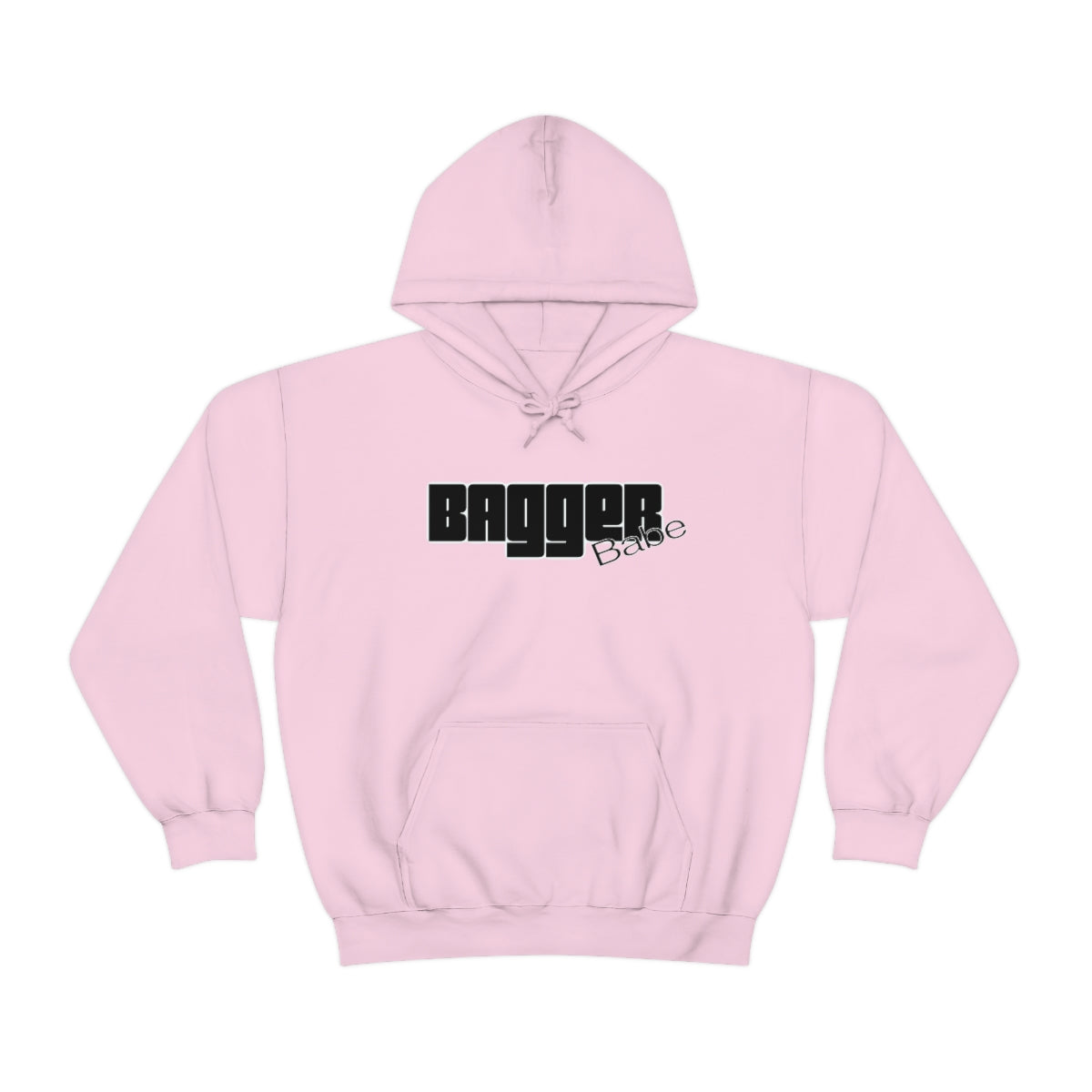 Bagger Babe (Black Letters) Unisex Heavy Blend™ Hooded Sweatshirt
