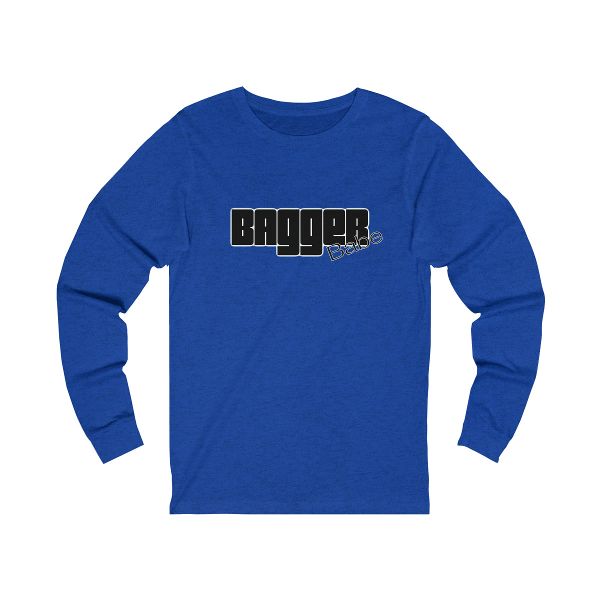 Bagger Babe (Black Letters) Unisex Jersey Long Sleeve Tee
